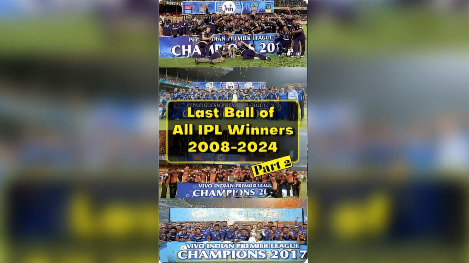 Reliving the Winning Moments: IPL Champions from 2008 to 2024