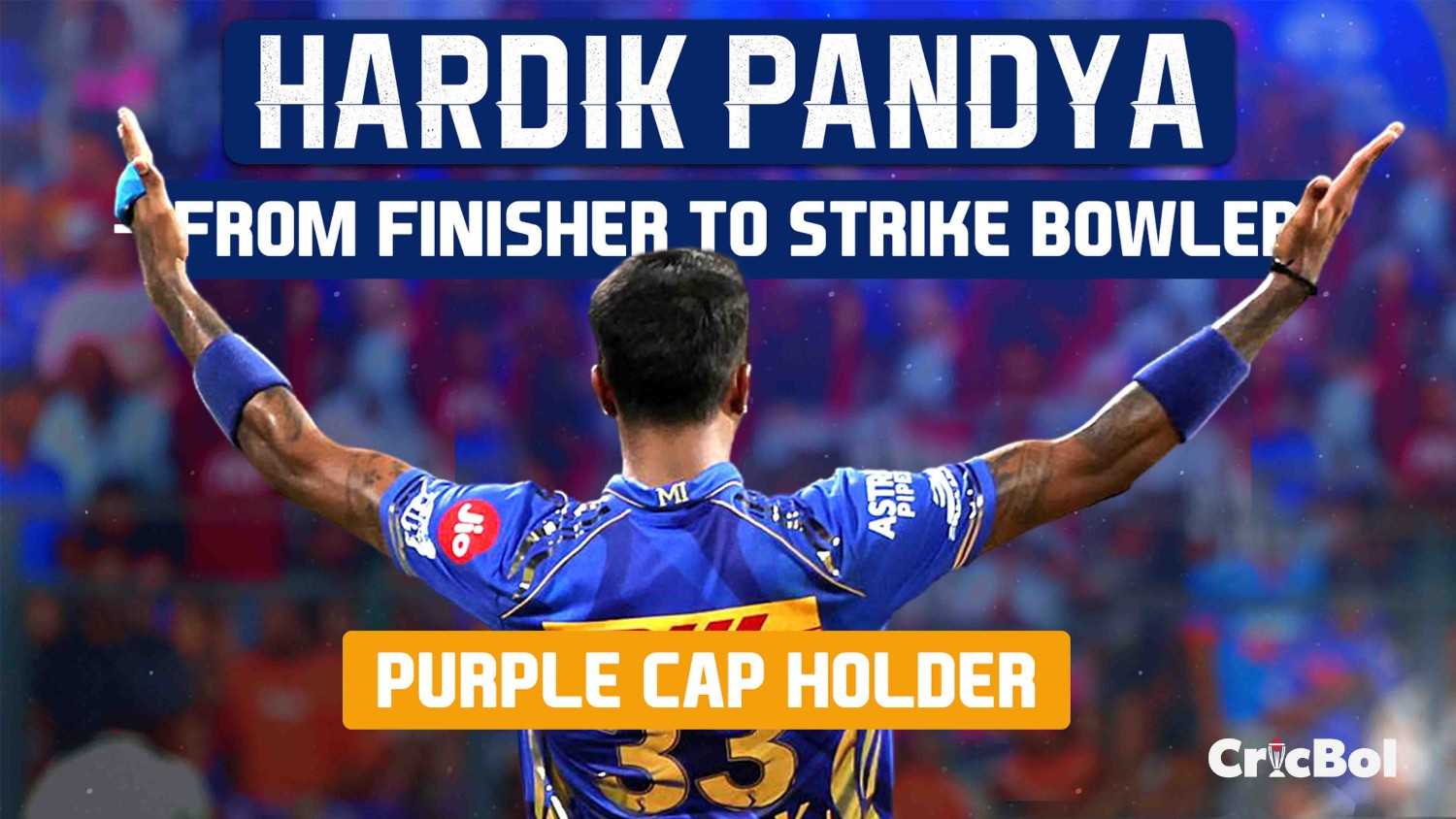 Hardik Pandya Purple Cap Chase: MI Star Climbs to Joint-Second in IPL 2025 Tally