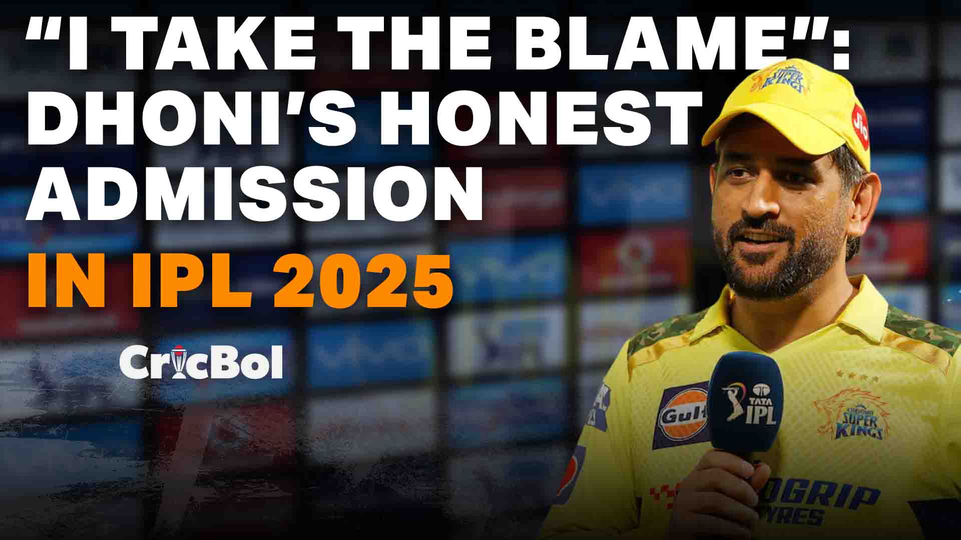 Dhoni Takes Blame After CSK’s Heartbreaking 2-Run Loss to RCB in IPL 2025 Thriller